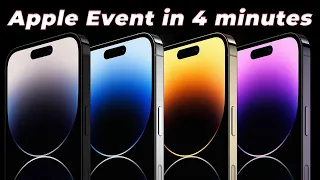 Apple iPhone 14 Launch Event in 4 minutes