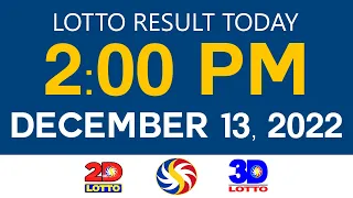 Lotto Results Today December 13 2022 2pm Ez2 Swertres 2D 3D 6D 6/42 6/49 6/58 PCSO