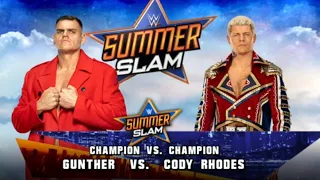 WWE 2K23 GAMEPLAY: Cody Rhodes VS Gunther  -  IC Title VS WWE Title