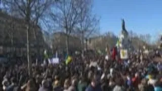 Paris protest in support of Ukraine