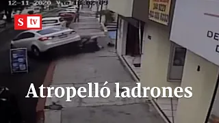 Escapó de un asalto, pero regresó y atropelló sin piedad a los ladrones | Videos Semana