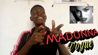 Black teen React to MADONNA - Vogue official video (reaction)