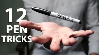 12 VISUAL Pen Tricks Anyone Can Do | Revealed