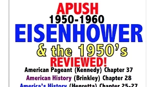 American Pageant Chapter 36 APUSH Review (Period 8 1950s America)