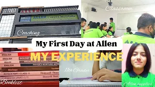 My first day at Allen🧑‍🔬|Neet|11th grader|*my experience+Allen's supplies