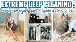 2022 EXTREME DEEP CLEAN WITH ME / DEEP CLEANING MOTIVATION 2022 / BATHROOM ORGANIZATION ON A BUDGET