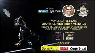 1 Sep 2023 Badminton Semi Final Match DITISHA S. VS  DAKSHAYANI P.  (Court No 6)
