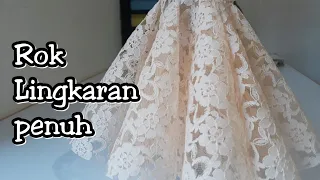 Cara Membuat Rok wedding dress | Rok Lingkaran