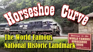 World famous "Horseshoe Curve" railroad in Altoona, Pennsylvania