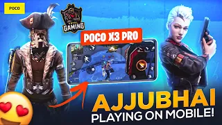 Ajjubhai Play Free Fire On POCO X3 Pro Most Powerful Gaming Phone - Garena Free Fire