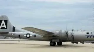 B-29 Super Fortress "Fifi" Engine Startup w/Taxi Start