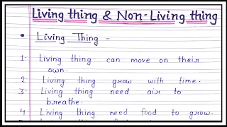 Living things and Nonliving things/Difference between living and Nonliving things ||