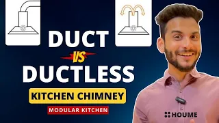 Duct vs Ductless Chimney India installation & Review 2024 | Houmeindia