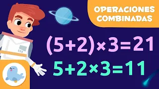 OPERACIONES COMBINADAS ➕❌ Con y sin paréntesis ➗ Matemáticas para niños 👨‍🏫