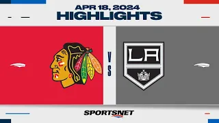 NHL Highlights | Blackhawks vs. Kings - April 18, 2024