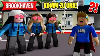 3 POLIZEI MÄDCHEN VERLIEBEN sich in MICH in BROOKHAVEN! (Roblox Brookhaven 🏡RP | Story Deutsch)