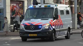 [Koningsdag 2019] Vele Hulpdiensten met Spoed in Amsterdam onderweg naar en van meldingen