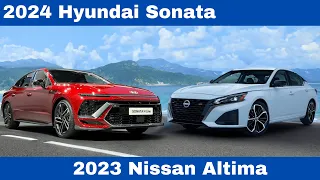 New Hyundai Sonata 2024 Vs 2023 Nissan Altima Comparison detailed