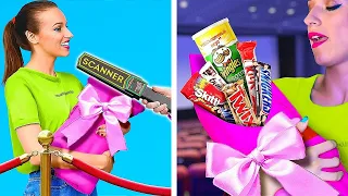 8 IDÉES GÉNIALES POUR GRIGNOTER EN DOUCE ! | Comment Cacher Ses Friandises par 123 Go! Gold