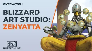 BlizzConline 2021 | Blizzard Art Studio - Zenyatta | Overwatch