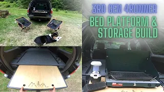 3RD GEN 4RUNNER BED PLATFORM & STORAGE BUILD | simple, low-cost, functional