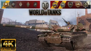 Vz. 55 - Pilsen map - 8 kills - 7,6k damage Kolobanov World of Tanks replay 4K