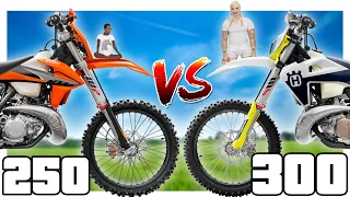 What Is The BETTER Bike? | 250 vs 300 Two Stroke Comparison..