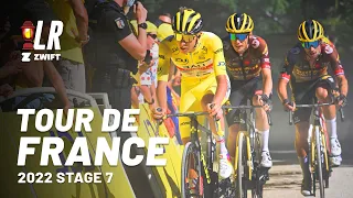 Vingegaard is Ready to Fight Pogačar | Tour de France Stage 7 2022 | Lanterne Rouge x Zwift