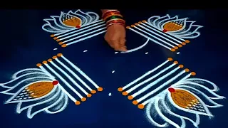 Traditional Friday Rangoli designs 🌺 Easy festival kolam designs