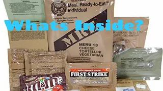 Whats Inside? MRE Military Ration