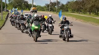 На Харківщині до Дня Героїв активісти влаштували авто-мото пробіг. Лозова, 28 травня 2017 року