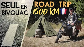 1500 KM À TRAVERS LA FRANCE SEUL EN MOTO 125 cm3 | ROAD TRIP BUSHCRAFT