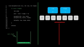 mergeSort(): A Graphical, Recursive, C++ Explanation