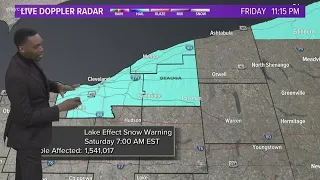 Lake snow expected to taper off in our Cleveland weather forecast
