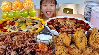 ASMR 10,000 calories MUKBANG | Malatang, Tanghulu, Chicken, Bburinkle, Bubble Tea