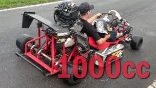 1000cc Kart - LOUD ENGINE SOUND!