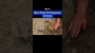 Man Finds 70 Kilograms Of Gold Metal Detetcting - #Treasure #Shorts