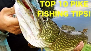 10 Tips to help you catch more pike on lures! Pike fishing tips and techniques