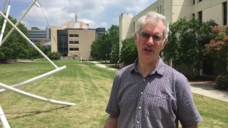 Tensegrity Tower Rises Behind Hudson Hall