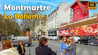 🇫🇷 Paris Montmartre, Amazing Walking Tour Part I - La Bohème [4K/60fps]