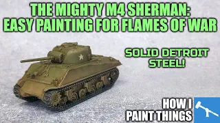 Wash & Drybrush: Super Easy US Armor for Flames of War [How I Paint Things]