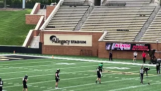 Wake Forest spring game is underway, baby! Whoo!!