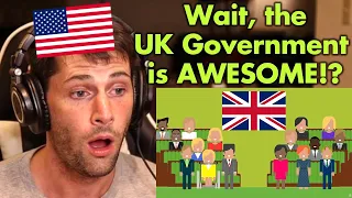 American Reacts to the UK Government Explained