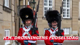 Med garderne til H.M. Dronningens fødselsdag