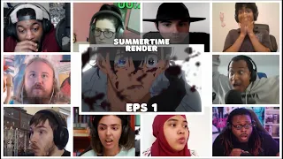 『Summertime Render』Episode 1 Reaction Mashup | Summer Time Rendering | サマータイムレンダ