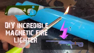 How to make magnetic fire lighter tobe useful and  incredible tool