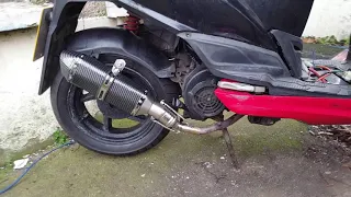 Sym jet 4 125cc and my home made custom ebay exhaust system setup