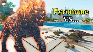 [ASA] Pyromane VS Ark Dinosaurs | ARK Mod Battle