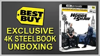 Fast & Furious Presents: Hobbs & Shaw Best Buy Exclusive 4K+2D Blu-ray SteelBook Unboxing