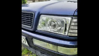 Audi 80 b4 Bi-Led Lens+drl in car